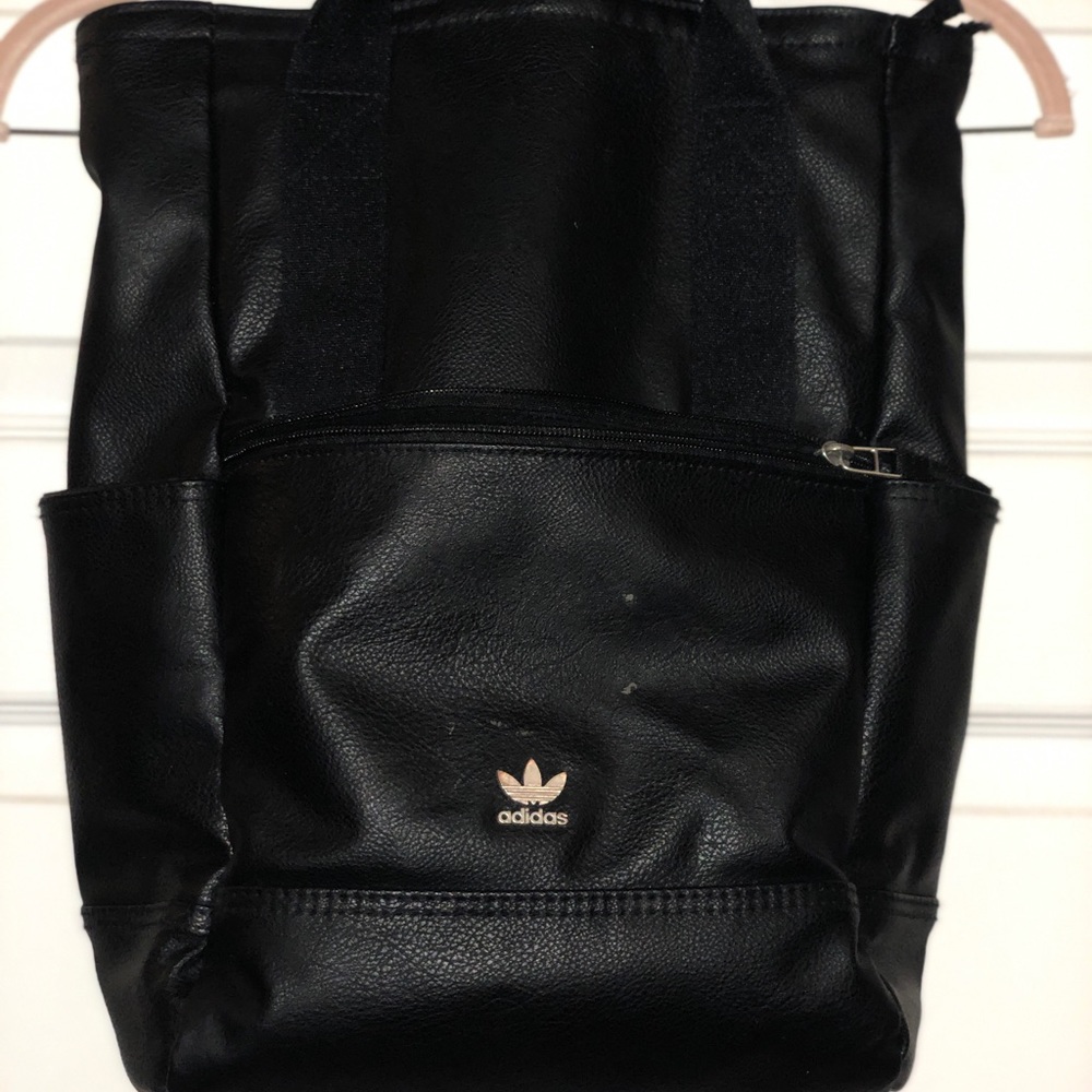 Adidas backpack leather